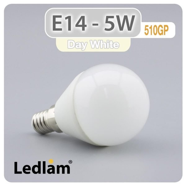 Ledlam E14 LED Golf Ball Bulb 5W 510GP Day White 30969 1