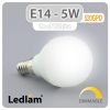Ledlam E14 LED Golf Ball Bulb 5W 520GPD dimmable Cool White 31238 1
