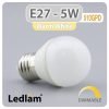 Ledlam E27 LED Golf Ball Bulb 5W 510GPD dimmable Warm White 30907 1