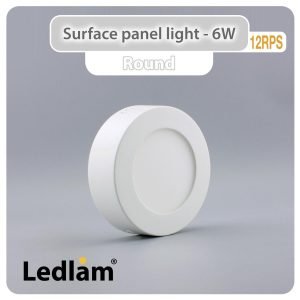 Ledlam LED Surface Panel Light 6W Round 12RPS 01