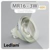 Ledlam MR16 GU5.3 LED Spot Light 3W 12V COB 400SPG Cool White 30991