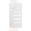 Searchlight WHITE RECTANGLE PLASTER WALL LIGHT 4274 01