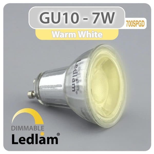 Ledlam-GU10-LED-Spot-Light-7W-700SPGD-dimmable-Variant-Warm-White-30986
