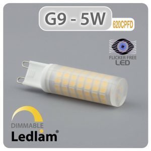 G9 LED Capsule Bulb 5W 620CPFD - dimmable