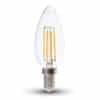 4W CANDLE FILAMENT BULB-CLEAR COVER E14