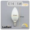 Ledlam-E14-LED-Candle-Bulb-5W-510CPD-dimmable-Dimensions
